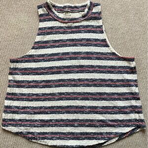 Madewell red white and blue sleeveless top.  Women’s size M.